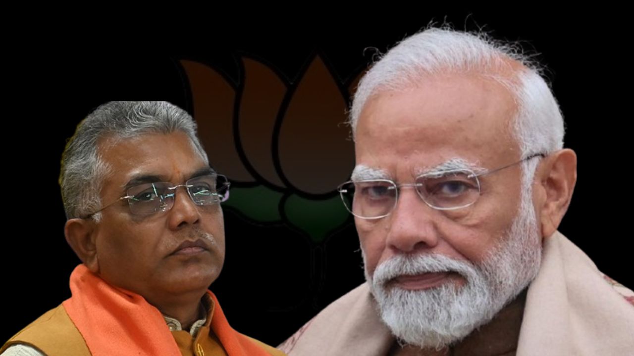 মোদির সভা থেকে দূরত্ব দিলীপের (Dilip Ghosh)।