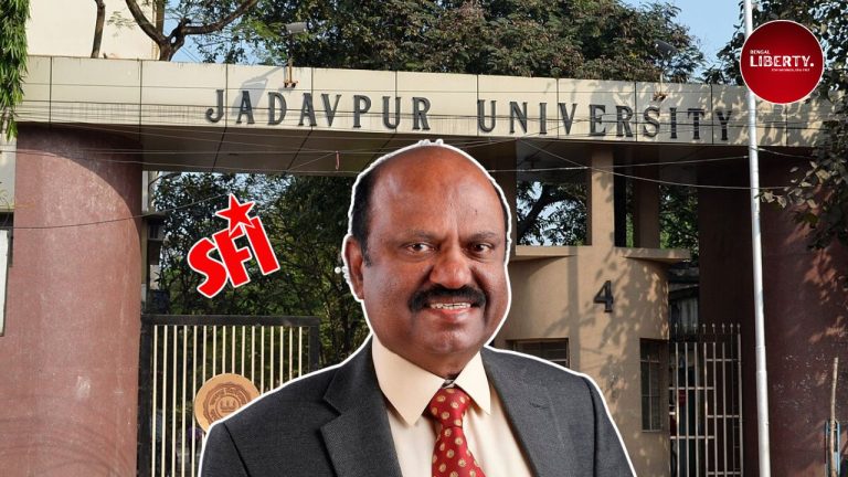 CV Ananda Bose (SFI Protests at Jadavpur University during Convocation Ceremony)