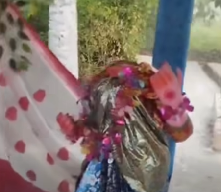 Suvendu on Hindu idol vandalized