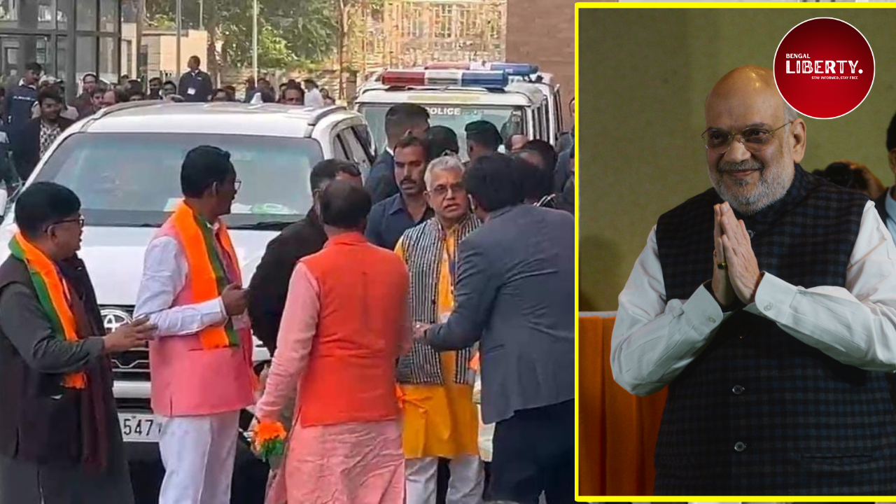 Amit Shah-Dilip Ghosh in meeting