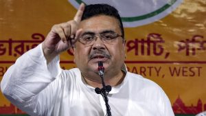 Suvendu on Hindu idol vandalized