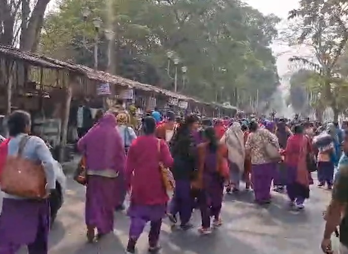 (ASHA Workers Protest)