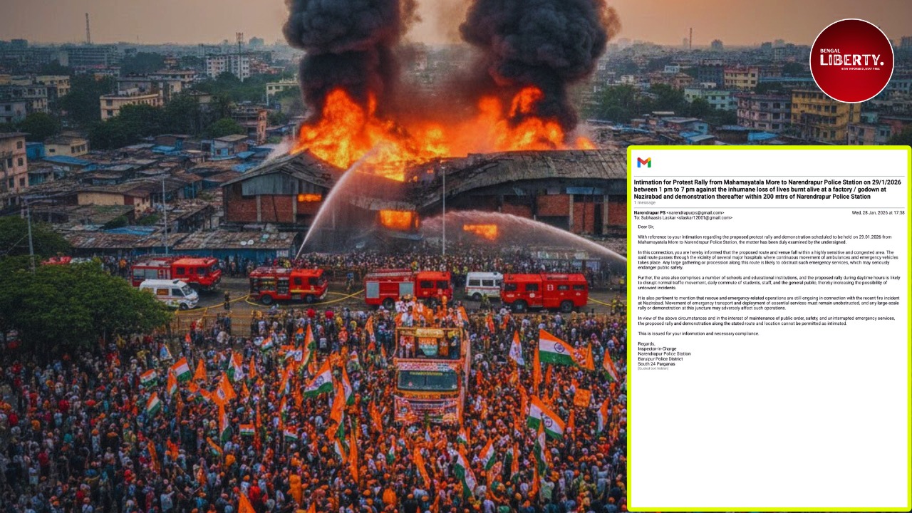 Anandapur Fire Incident Protest