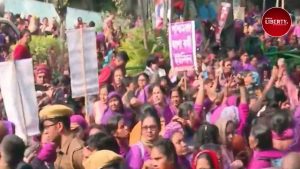 ASHA Workers protest for Salary