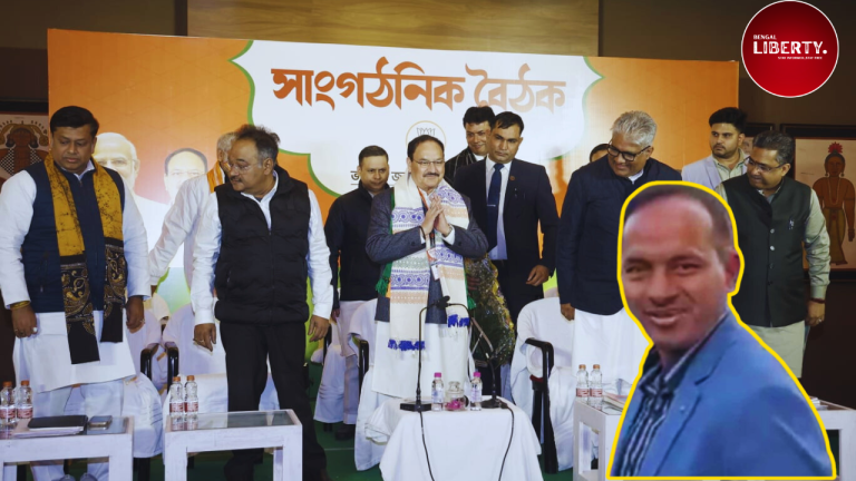 IPS officer at BJP meeting