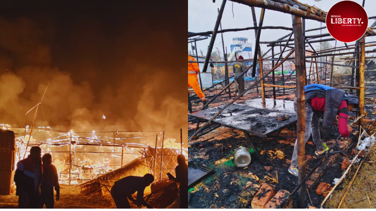 Fire at the Gangasagar fair