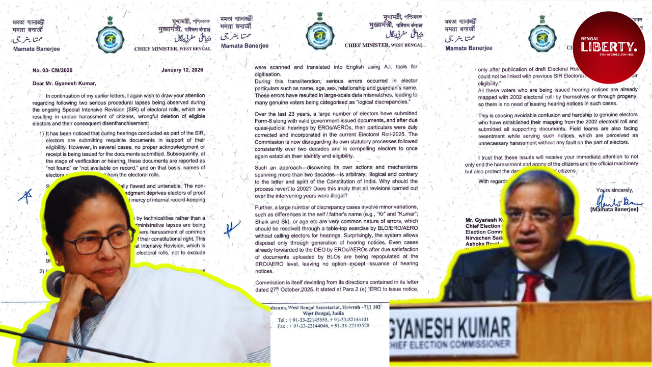 Mamata Banerjee's Fifth letter to Gyanesh Kumar