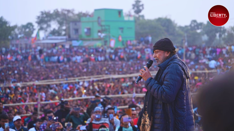 Mithun Chakraborty at BJP Paribartan Sankalp Sabha