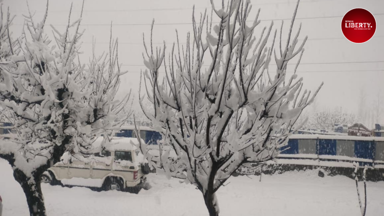 Snowfall in Kashmir