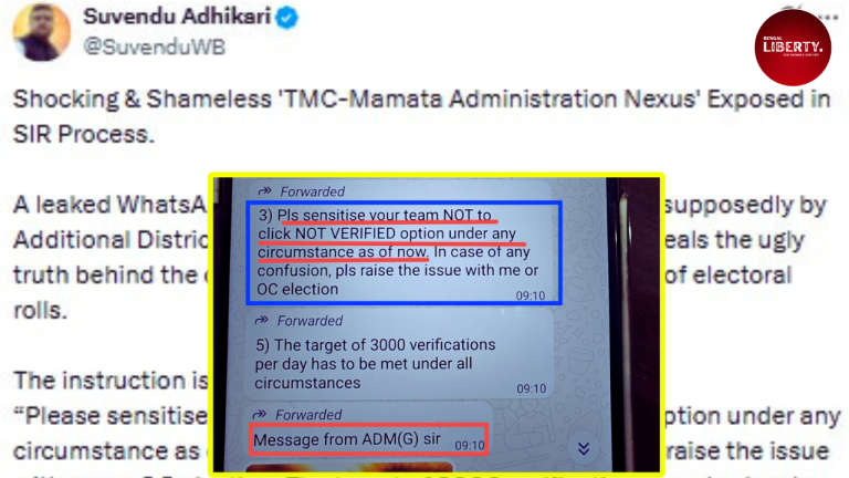 Suvendu Adhikari Allegation on SIR