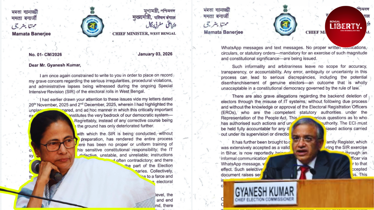 Mamata Letter to CEC on SIR