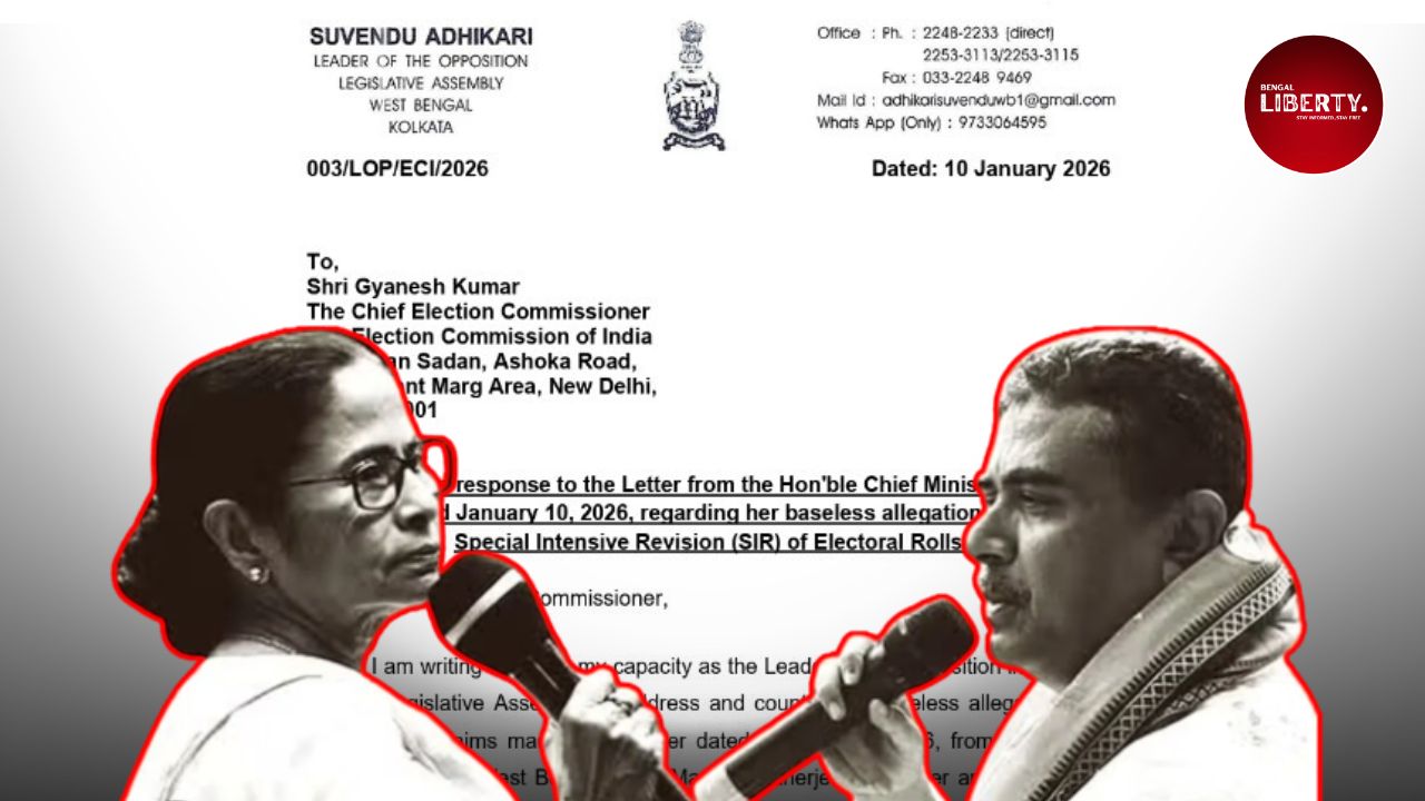Suvendu counter letter to Gyanesh Kumar