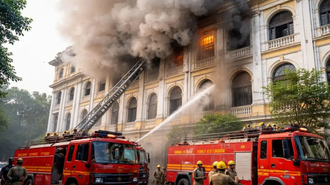 Alipore Treasury Building fire