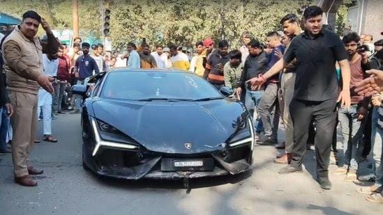 Lamborghini crash