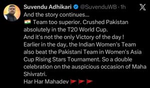 Suvendu Adhikari on India