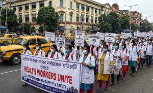Health Workers Protest