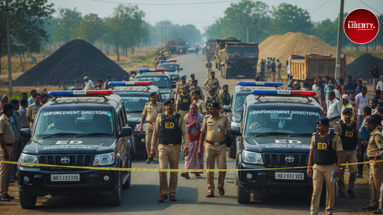 ED Raid on Coal Sand Smuggling Case in Bengal