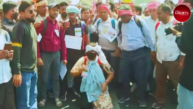 Job seekers agitation Bikash Bhavan