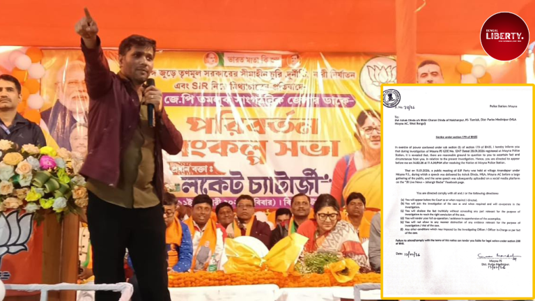 Ashok Dinda Served Police Notice