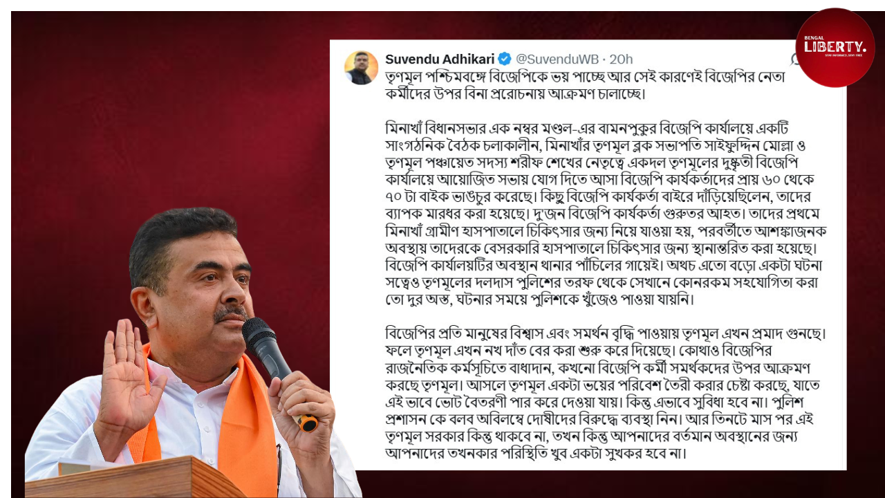 Minakhan BJP office attack