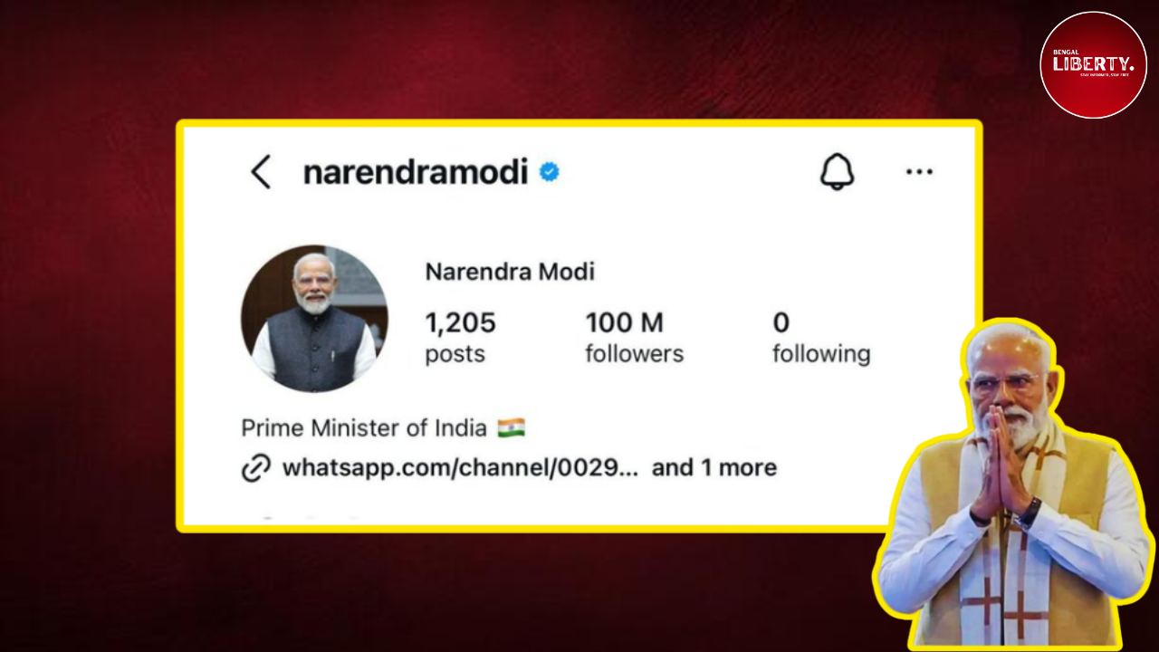PM Modi 100 Million Instagram
