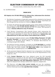 West Bengal election staff