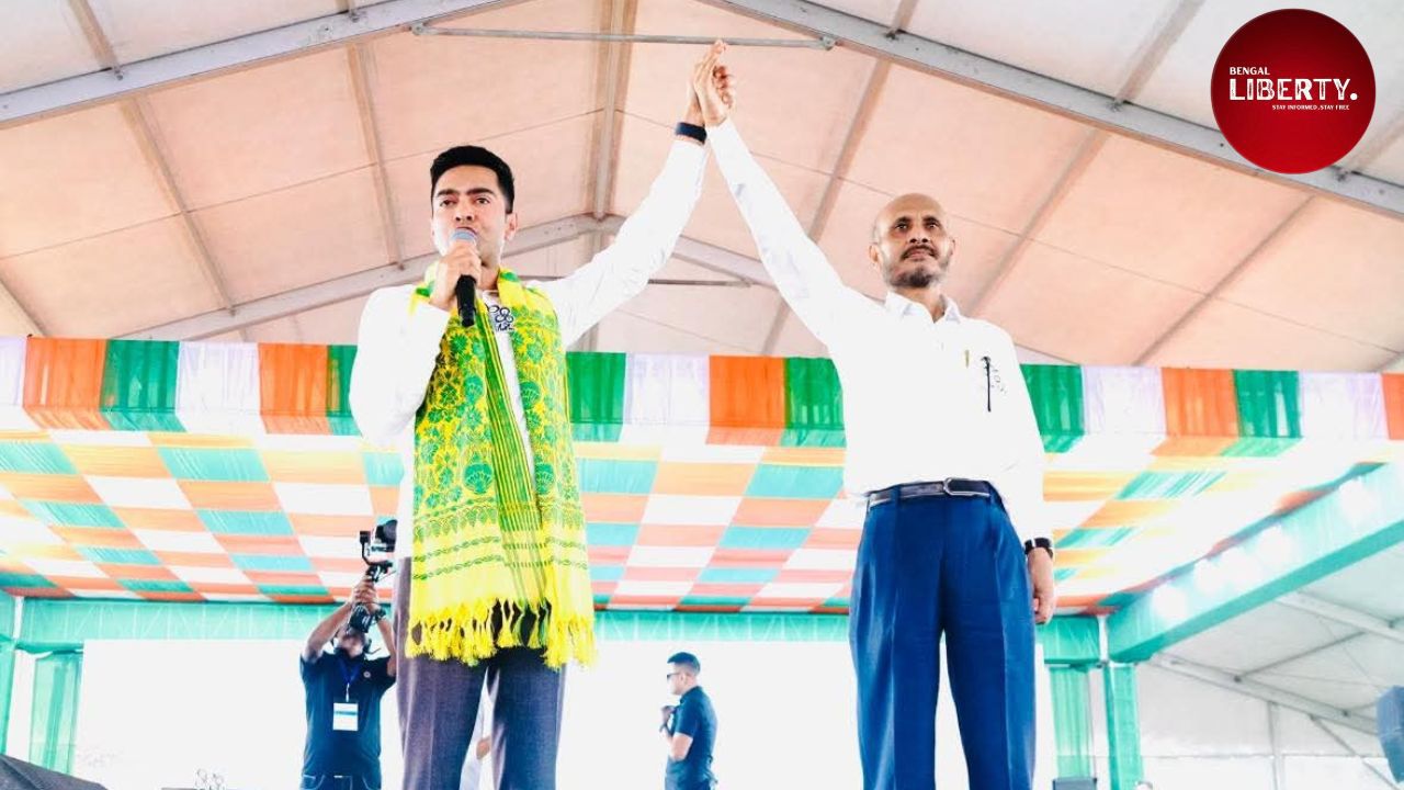 Abhishek Banerjee at Dhupguri