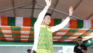 Abhishek Banerjee at Dhupguri