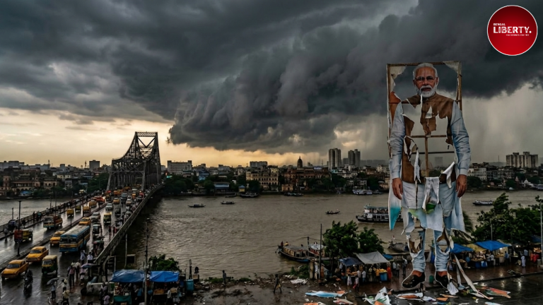 PM Modi Cut-Out Vandalism