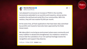 WB Priest-Muezzin Allowance Hike