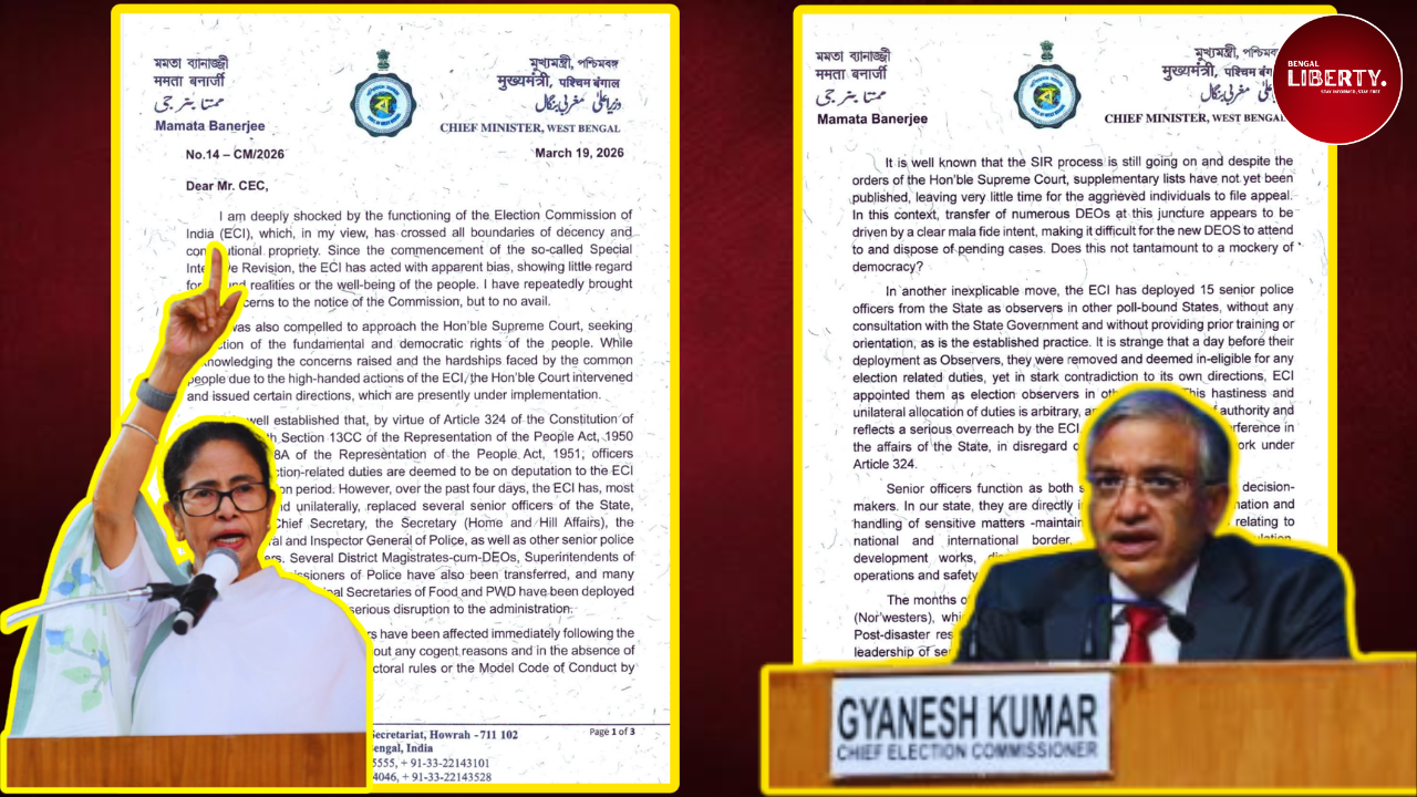 Mamata Banerjee letter to CEC