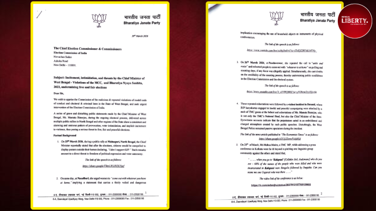 BJP Complaint against Mamata