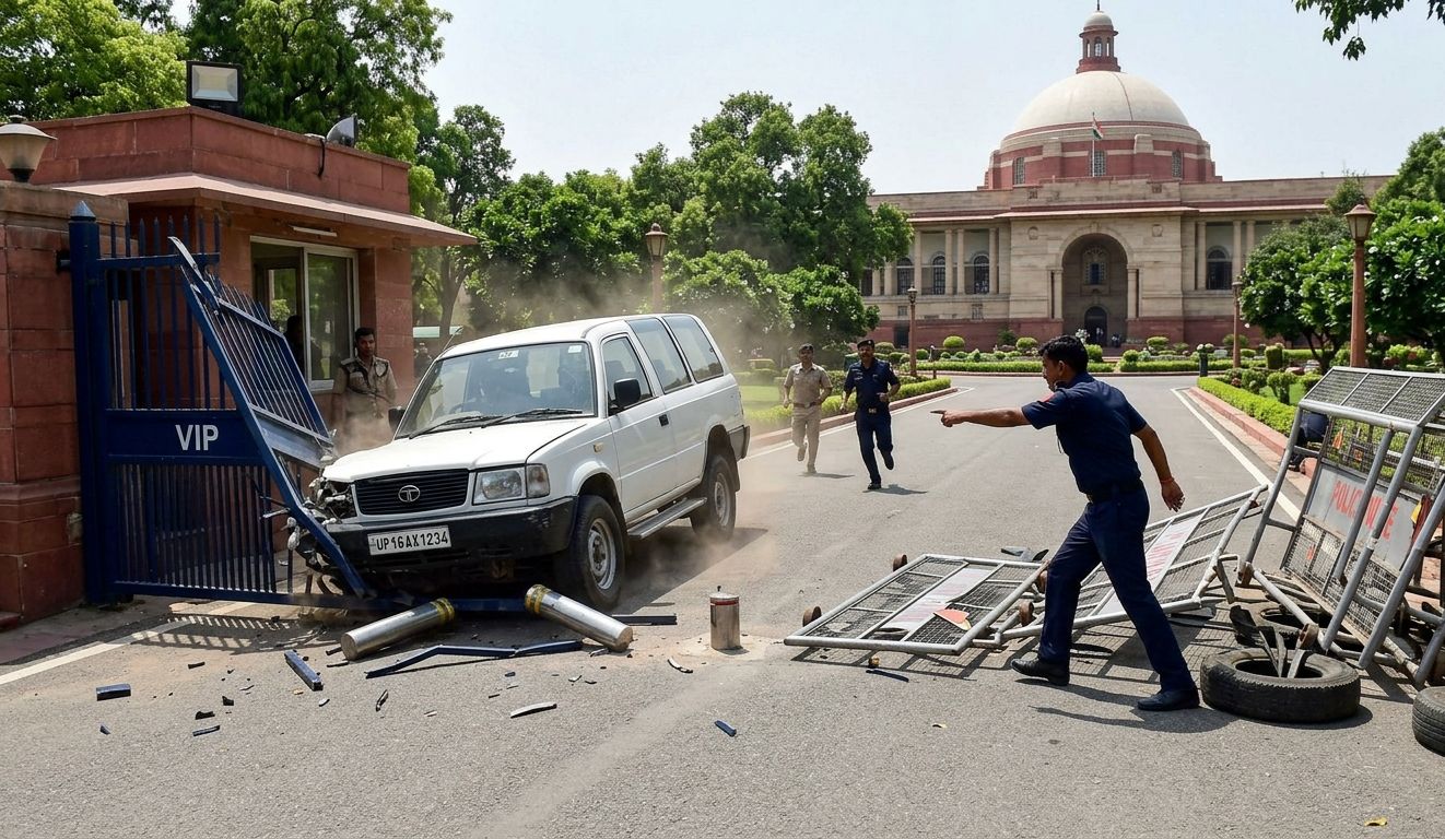 Suspicious Car in Delhi Assembly