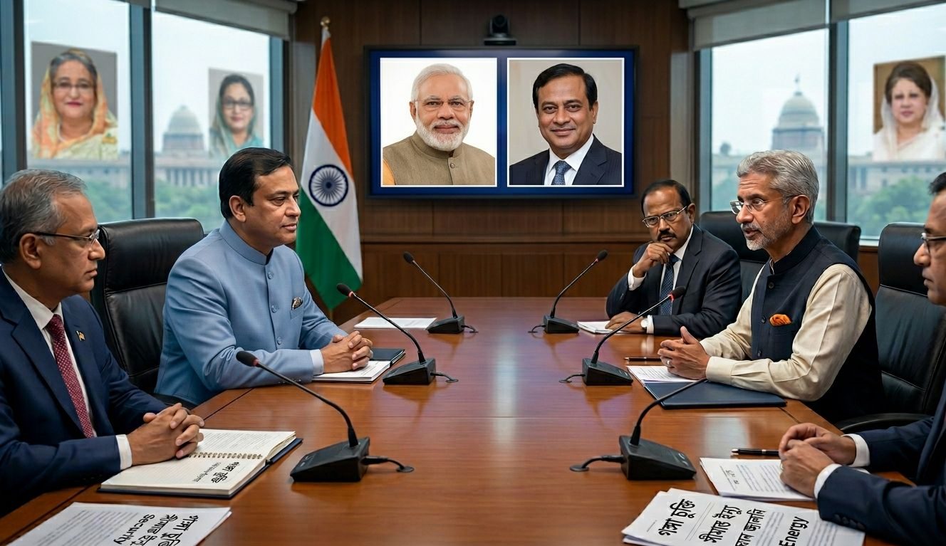Khalilur Rahman and Modi Meeting