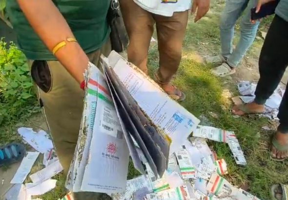 Aadhaar cards Found