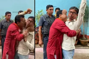 Rudranil Ghosh viral video: ভোট-ময়দানে এ কোন ‘গান্ধীগিরি’! তৃণমূল কর্মীর ‘জয় বাংলা’ স্লোগান শুনে তাঁকে জড়িয়ে ধরে চুমু রুদ্রনীলের 2 Rudranil Ghosh viral video