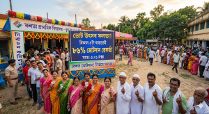 Falta Vote: ভোট উৎসব ফলতায়! ৫টা বাজতেই গ্রাফ পেরোল ৮৬ শতাংশ 2 Falta Record Vote