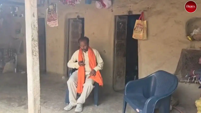 BJP Worker Returns Home