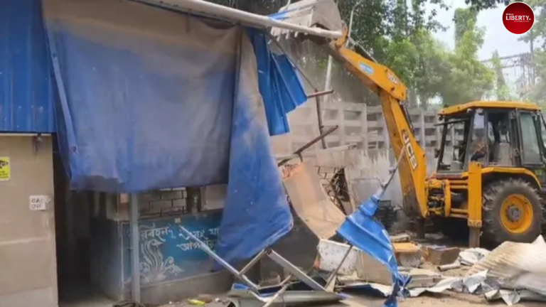 Uttarpara Bulldozer Action