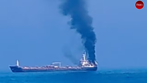 Indian Ship Attacked