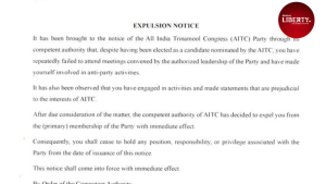 TMC expels 2 MLAs