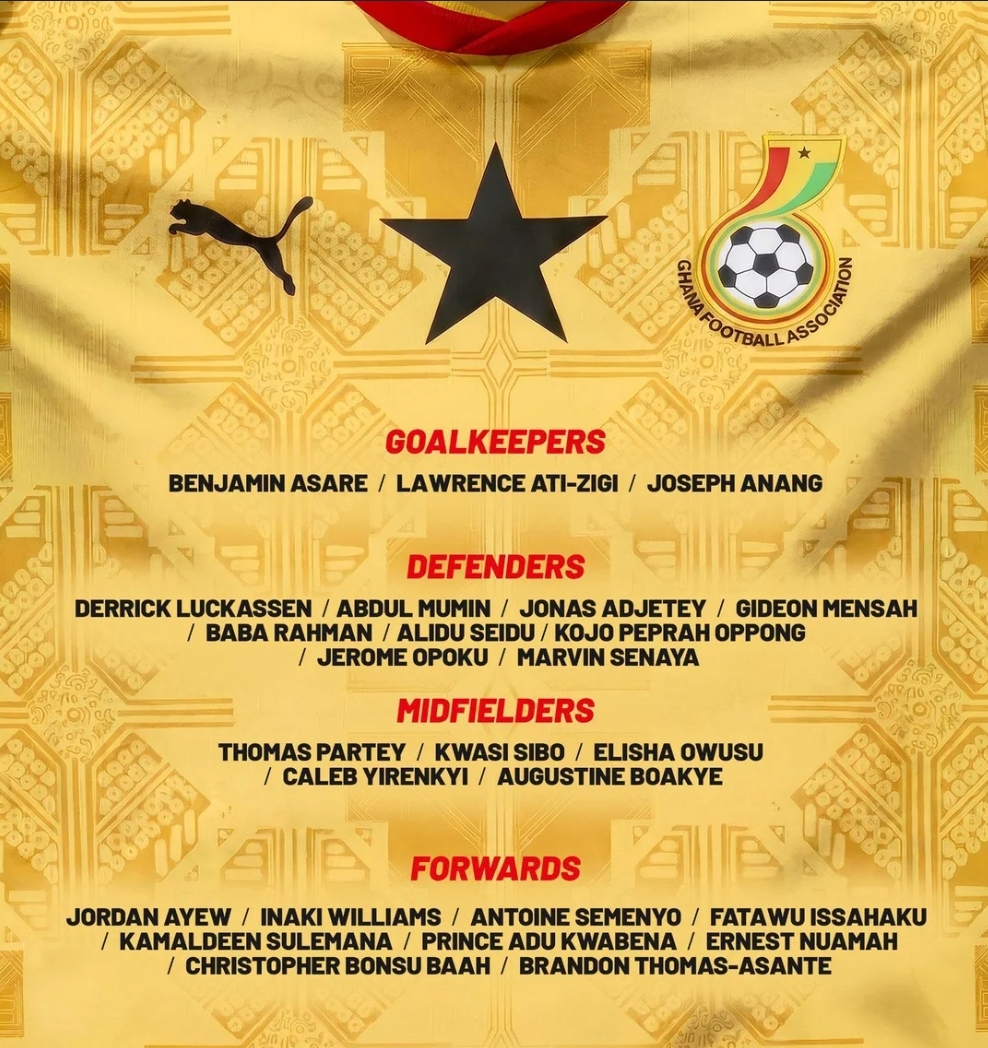 Ghana World Cup Squad 2026