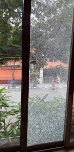 Abhisekh Banerjee glass broken
