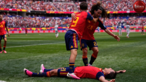 Spain vs Austria: অস্ট্রিয়াকে ৩-০ গোলে উড়িয়ে শেষ ষোলোয় স্পেন! 2 Spain vs Austria