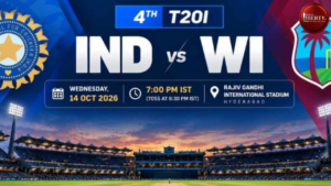 India Vs West Indies 4th T20